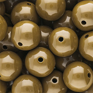 DQ Perles acryliques 18 mm brillant Wood thrush brown 17-1129 TCX