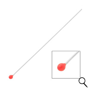 BY31&reg; Appr&ecirc;ts en acier inox clous &agrave; t&ecirc;te boule 70 mm Argent&eacute;-rouge