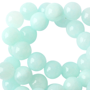 Pierres naturelles 6mm bleu clair turquoise