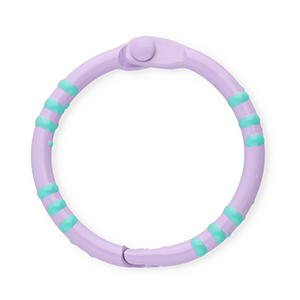 Appr&ecirc;ts color&eacute;s anneau porte-cl&eacute;s Violet clair-turquoise