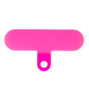 Attache pour cordon de t&eacute;l&eacute;phone Rose azal&eacute;e n&eacute;on