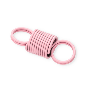 Appr&ecirc;ts color&eacute;s connecteur &agrave; ressort spirale Rose clair