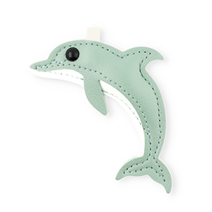 Pendentifs accroche-regard dauphin Gris verd&acirc;tre-blanc-noir