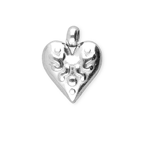 BY31&reg; Breloques en acier Inox coeur Dor&eacute;