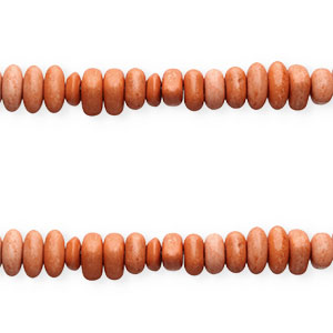 Perles en c&eacute;ramique en forme de galet Terracotta