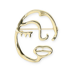 Broches visage Dor&eacute;