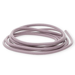 Cuir DQ rond&nbsp;2&nbsp;mm Rose vintage