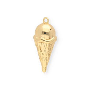 BY31&reg; Breloques en laiton Eco-brass glace Dor&eacute;