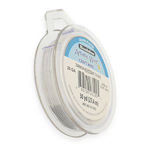 26 Gauge Artistic Wire Argent&eacute; anti-ternissement