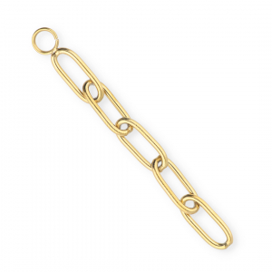 BY31&reg; Breloques en acier inox &agrave; maille for&ccedil;at Dor&eacute;