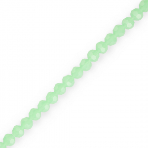 Perles &agrave; facettes rondes 4 mm Vert menthe