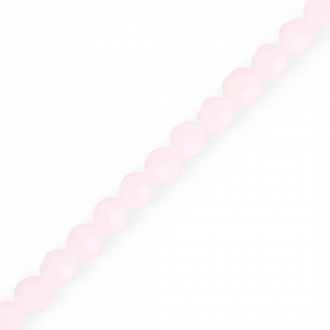 Perles &agrave; facettes rondes 6 mm Rose clair