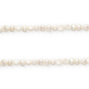Perles d'eau douce imparfaites nugget Blanc naturel