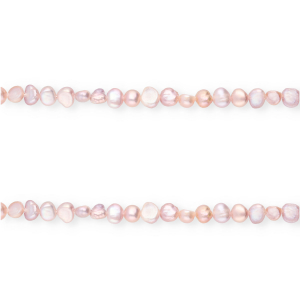 Perles d'eau douce imparfaites nugget 4-5mm Rose lilas