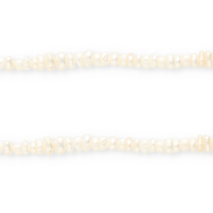 Perles d'eau douce imparfaites nugget Blanc naturel