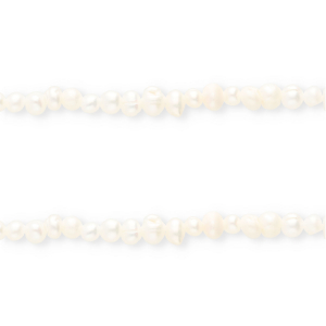 Perles d'eau douce imparfaites nugget Blanc naturel