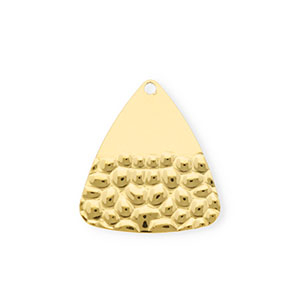 Breloques en acier Inox triangle Dor&eacute;