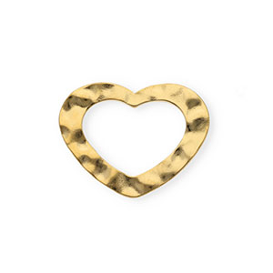 Appr&ecirc;ts en acier Inox connecteur coeur Dor&eacute;