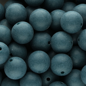 DQ Perles acryliques 14 mm Bleu p&eacute;trole