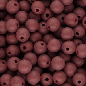 DQ Perles acryliques 10 mm Rouge bordeaux