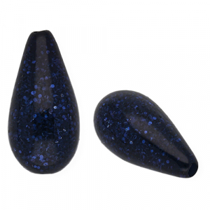 Perles Polaris Elements en forme de goutte Paipolas Bleu nuit
