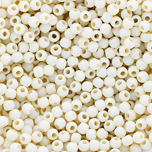 DQ Perles acryliques 4 mm brillant Blanc cass&eacute;