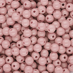 DQ Perles acryliques 6 mm brillant Rose vintage