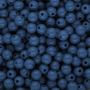 DQ Perles acryliques 6 mm brillant Bleu sarcelle