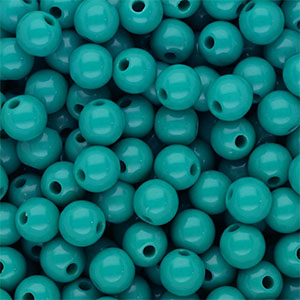 DQ Perles acryliques 8 mm brillant Turquoise