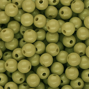 DQ Perles acryliques 8 mm brillant Vert olive