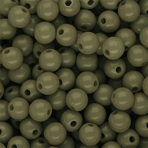 DQ Perles acryliques 8 mm brillant Vert arm&eacute;e