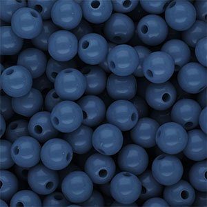 DQ Perles acryliques 8 mm brillant Bleu sarcelle