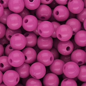 DQ Perles acryliques 10 mm brillant Magenta