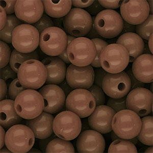 DQ Perles acryliques 10 mm brillant Marron