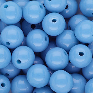 DQ Perles acryliques 12 mm brillant Bleu