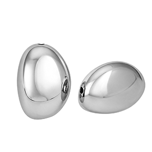 Perles acryliques ovale Perles acryliques ovale Argent&eacute;