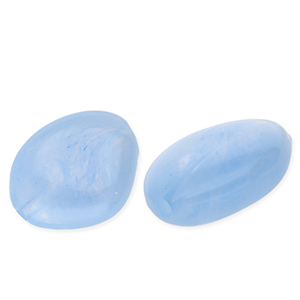 Perles acryliques irr&eacute;gulier Bleu clair-blanc marbr&eacute;
