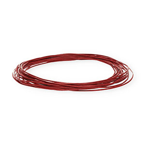 Cuir rond&nbsp;1&nbsp;mm Rouge