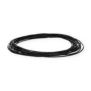 Cuir rond&nbsp;1&nbsp;mm Noir