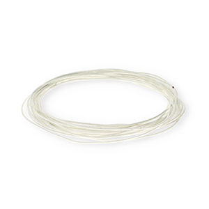 Cuir rond&nbsp;1&nbsp;mm Blanc