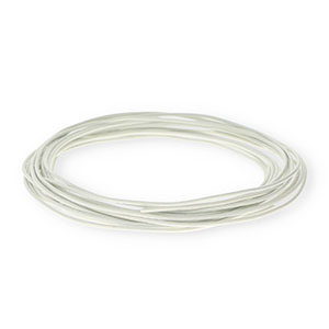 Cuir rond&nbsp;1,5&nbsp;mm Blanc