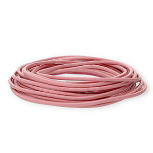 Cuir rond&nbsp;3&nbsp;mm Rose clair