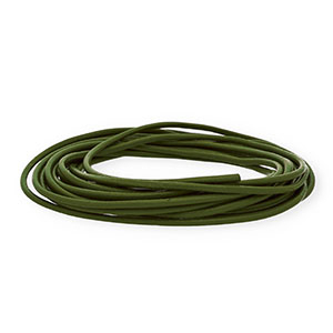 Cuir rond&nbsp;3&nbsp;mm Vert