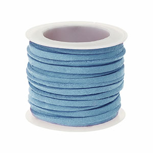 Simili daim plat 3&nbsp;mm Bleu