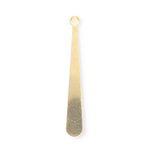 Breloques en acier Inox goutte Dor&eacute;