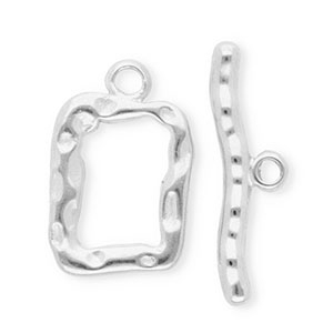 Appr&ecirc;ts en acier Inox fermoir T Argent&eacute;