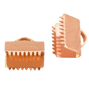 Griffe ruban DQ 10mm Dor&eacute; ros&eacute;