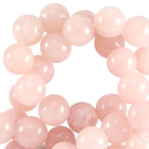 Pierres naturelles 6mm Rose p&ecirc;che