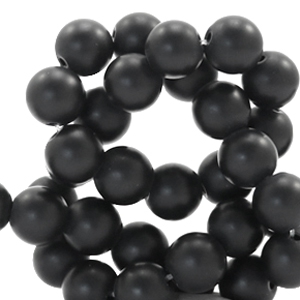 Pierres naturelles 6mm Noir mat