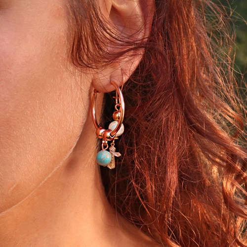 Bijoux fantaisies avec pierres naturelles jaspe